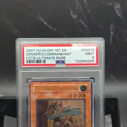 Yugioh Gravekeeper's Commandant FOTB-EN015 Ultimate Rare 1st Edition PSA 9 - Image 2