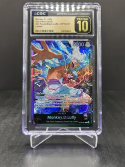 2025 One Piece SD Purple/Black Monkey D. Luffy Leader CGC Pristine 10 #OP09-061 - Image 1