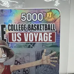 One Piece Monkey D. Luffy US Voyage College Basketball Promo Card - Sealed/Mint - Image 5