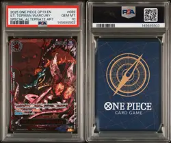 2025 One Piece OP13 Special Alt Art Demon God #089 St. Topman Warcury PSA 10 - Image 4