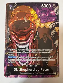 One Piece St. Shepherd Ju Peter OP13-084 Carrying On His Will English Alt Art - Image 1