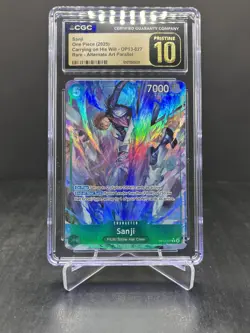 2025 One Piece Carrying on His Will Sanji Rare Alt Art CGC Pristine 10 #OP13-027 - Image 1