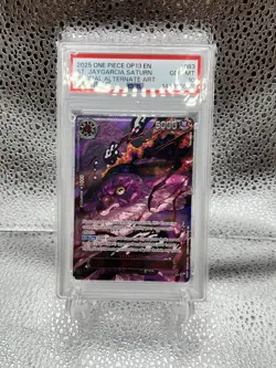 2025 One Piece OP13 Special Alt Art Demon God #083 St. Jaygarcia Saturn PSA 10 - Image 2