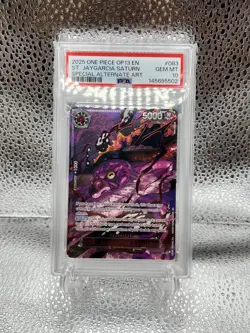 2025 One Piece OP13 Special Alt Art Demon God #083 St. Jaygarcia Saturn PSA 10 - Image 3