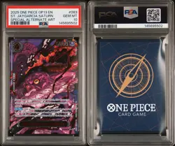 2025 One Piece OP13 Special Alt Art Demon God #083 St. Jaygarcia Saturn PSA 10 - Image 5