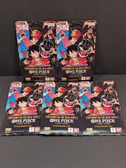 One Piece OP-09 Emperors in the New World One Piece Sleeved Booster Lot Of (5) - Image 1