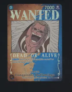 One Piece English ST03-009 Donquixote Doflamingo Wanted SP Alternate Art - Image 1
