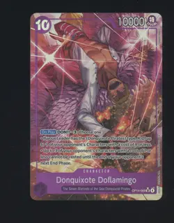 One Piece English OP14-069 Donquixote Doflamingo Alternate Art Super Rare - Image 1