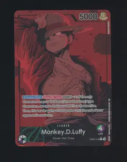 One Piece English EB02-010 Monkey D Luffy Alternate Art Leader - Image 1