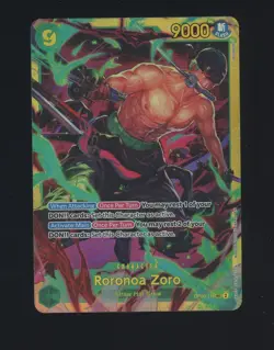 One Piece English OP06-118 Roronoa Zoro Alternate Art Secret Rare - Image 1