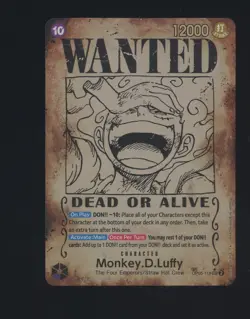 One Piece English OP05-119 Monkey D Luffy Wanted SP Alternate Art Secret Rare - Image 1