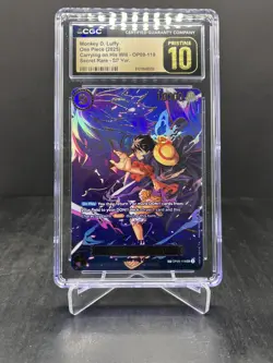 One Piece Carrying on His Will Monkey D. Luffy SEC SP CGC Pristine 10 #OP09-119 - Image 1