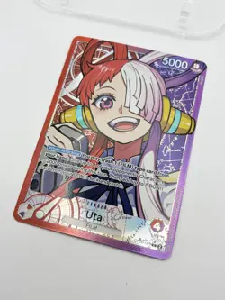 2024 One Piece OP06-001 Uta NM Alternate Alt Art Leader Wings of the Captain - Image 3