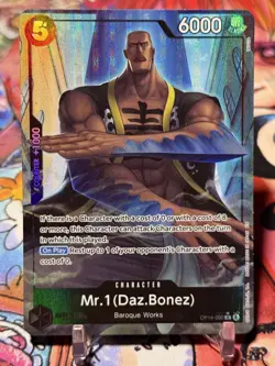MR. 1 DAZ BONEZ - One Piece OP14-090 - AA Alt Art Rare R - The Azure's Sea Seven - Image 1