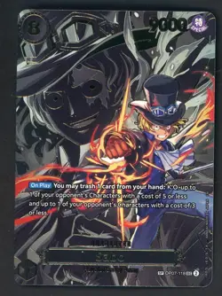 One Piece English OP07-118 Sabo Special Alternate Art Secret Rare - Image 1