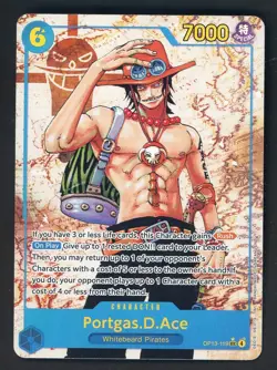 One Piece English OP13-119 Portgas D Ace Alternate Art Secret Rare - Image 1