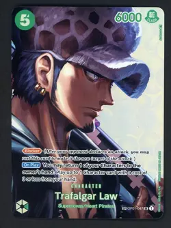 One Piece English OP01-047 Trafalgar Law Special Alternate Art Super Rare - Image 1