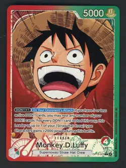 One Piece English OP13-001 Monkey D Luffy Alternate Art Leader - Image 1