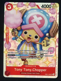 One Piece English EB01-006 Tony Tony Chopper Alternate Art Super Rare - Image 1