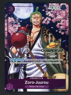 One Piece English OP05-067 Zoro-Juurou Championship 25-26 Event Pack - Image 1