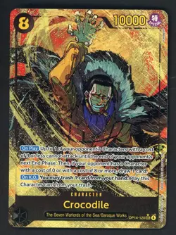 One Piece English OP14-120 Crocodile Alternate Art Secret Rare - Image 1