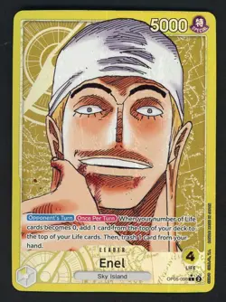 One Piece English OP05-098 Enel Alternate Art Leader - Image 1