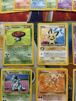 Vintage Pokemon Card Lot WOTC Holo Etc Fire Pichu Nidoqueen Erika - Image 2