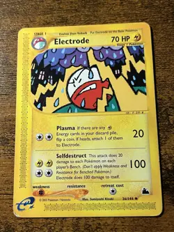 Electrode 36/144 Skyridge Pokemon Card E-Series - Image 1