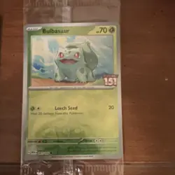 Pokemon Bulbasaur Miscellaneous Cards 001/165 Reverse Holo Promo Exclusive Card - Image 1