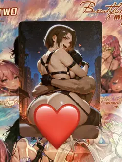 Matte Beautiful Waifu Handmade Card Goddess Story CCG Anime Double Sided - Image 1