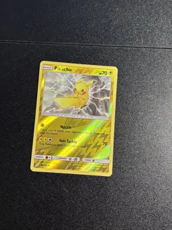 Pikachu REVERSE HOLO card 66/236 Sun & Moon Cosmic Eclipse 2019 Pokemon TCG - Image 1