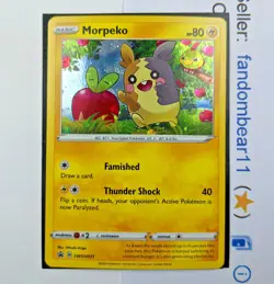 Morpeko COSMOS HOLO FOIL Black Star PROMO card SWSH031 Pokemon TCG 2020 - Image 1