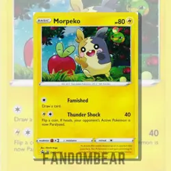 Morpeko COSMOS HOLO FOIL Black Star PROMO card SWSH031 Pokemon TCG 2020 - Image 2