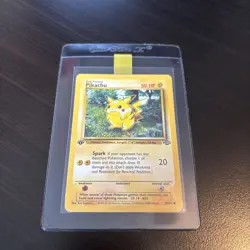 1st Edition Pikachu - Jungle - #60/64 - Vintage Pokemon Card 1999 WOTC - Image 1