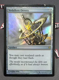 MTG FOIL Vedalken Orrery- DAMAGED -Conspiracy Magic the Gathering Card #206 - Image 1