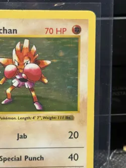 Pokemon Cards: Base Set 1st Edition Rare Holo: Hitmonchan 7/102 - Image 4
