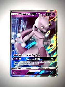 Mewtwo GX 31/68 - Hidden Fates - Full Art Holo Pokemon Card - Near Mint (NM) - Image 1