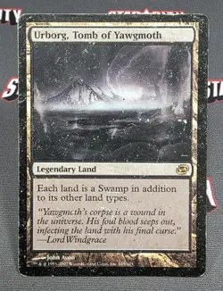 MTG Urborg, Tomb of Yawgmoth- DAMAGED -Planar Chaos Magic the Gathering Card 165 - Image 1