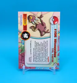 Pokemon Card - Hitmonlee #107 - Topps Series 2 - Blue Logo - Image 3