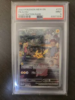 Pokemon Pikachu TCG Scarlet & Violet Card 173/165 PSA 9 - Image 1