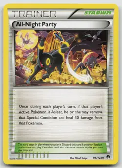 Pokemon Card All-Night Party Uncommon XY - BREAKpoint 96/122 - Image 1
