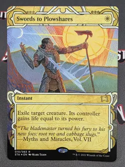 MTG FOIL Swords to Plowshares- DAMAGED -Strixhaven Mystical Archive Magic Card - Image 1