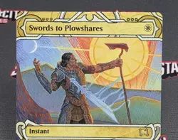MTG FOIL Swords to Plowshares- DAMAGED -Strixhaven Mystical Archive Magic Card - Image 3