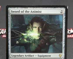 MTG Sword of the Animist- DAMAGED -Commander 2017 Magic the Gathering Card #227 - Image 3