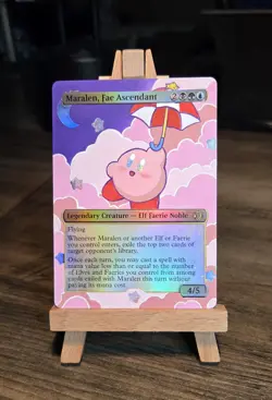 MTG Hand Painted Alter: Kirby as Maralen, Fae Ascendant Foil - Image 1