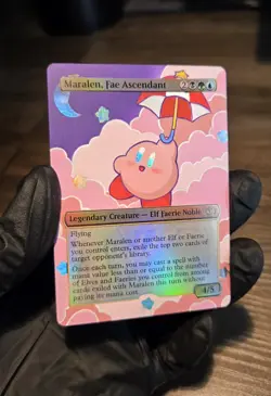 MTG Hand Painted Alter: Kirby as Maralen, Fae Ascendant Foil - Image 2