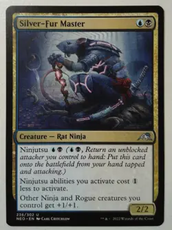 Silver-Fur Master *Uncommon* Magic MtG x1 Kamigawa Neon Dynasty - Image 1