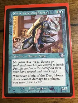 MTG - Ninja of the Deep Hours - Time Spiral Remastered - NM - Image 1
