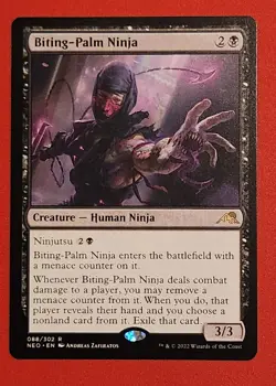 MTG Biting-Palm Ninja Kamigawa: Neon Dynasty 088/302 Regular Rare NM - Image 1