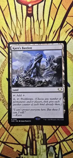 Karn's Bastion Commander: Edge of Eternities Regular Land MTG NM - Image 1